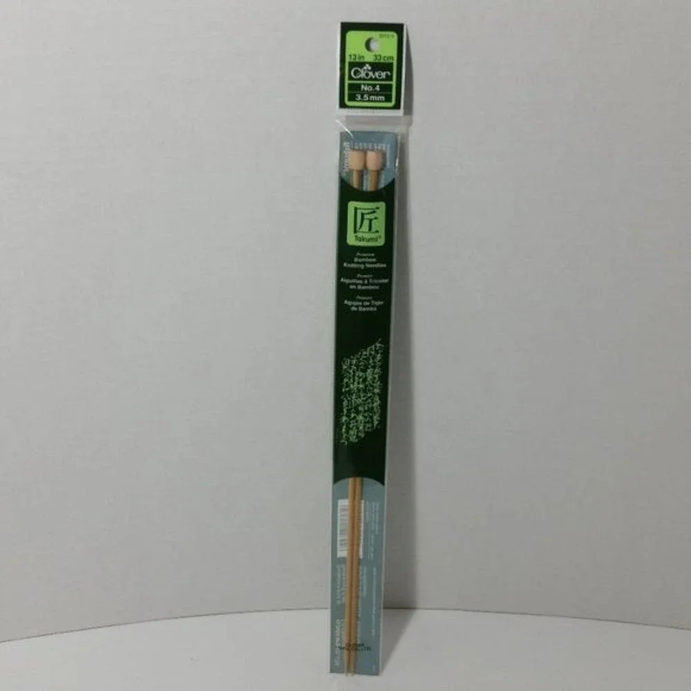 Clover Takumi Bamboo Knitting Needles US 4 13inch
